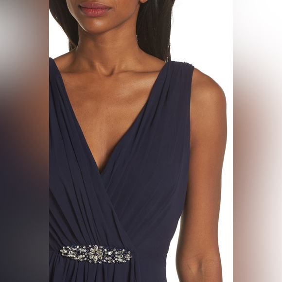 NWOT Eliza J Embellished High/Low Chiffon Dress - Picture 4 of 15